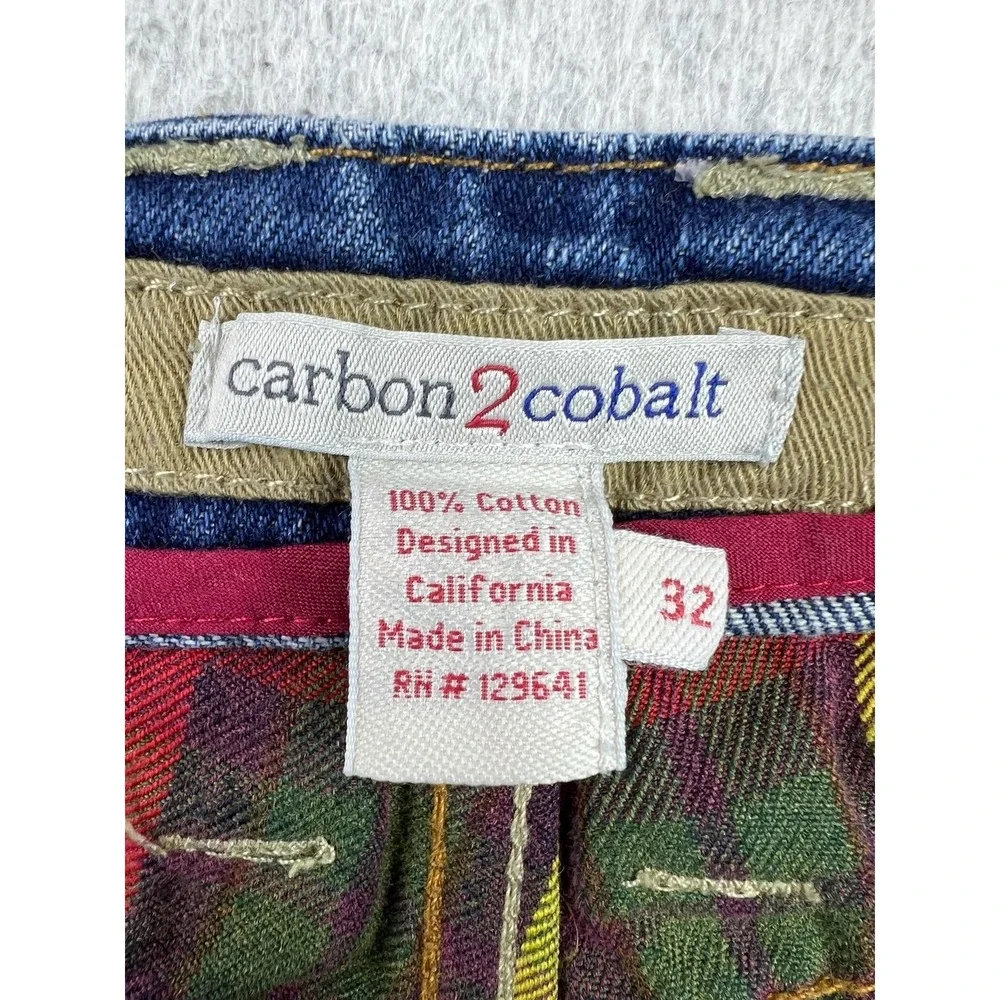 Carbon2cobalt Mens 32x32 Blue Medium Wash Straight Denim Jeans 125014